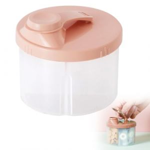 Distributeur de Lait en Poudre,Doseur de Lait en Poudre avec 4 Compartiments,Boîte Doseuse à Poudre de Lait,Boite Doseuse Lait Poudre,Distributeur Poudre Formule,Boite Lait en Poudre Bebe,Rose (LEdoudouLE, neuf)