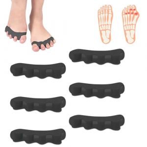 Ecarteur Orteil - 3 Paires Separateur Orteil Silicone, 6 Pièces Hallux Valgus Toe Spacer, Séparateur Correcteurs D'orteil pour Femmes et Hommes (STYLHAMZAKFT, neuf)