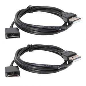 VGOL Lot de 2 C&acirc;bles de Chargement USB de Rechange WMC-NW20MU Pi&egrave;ce de Rechange Compatible avec Sony Walkman NWZ-A816 NWZ-A818 NWZ-A828 NW-A916 NW-A918 NW-A919 NWZ-610F Le Lecteur MP3 1,2 M (VGOL, neuf)