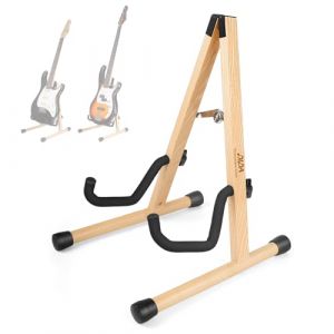 Support de guitare &eacute;lectrique, support de guitare basse, support de sol en bois pour basse, guitare &eacute;lectrique avec mousse souple et base en caoutchouc antid&eacute;rapant, support de guitare &eacute;lectrique pour (DIDA Music, neuf)