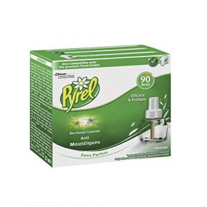 Pyrel Recharge pour Diffuseur Électrique Liquide, Anti-Moustiques, 90 Nuits, Insecticide (ENVOI RAPIDE 24h/48h, neuf)