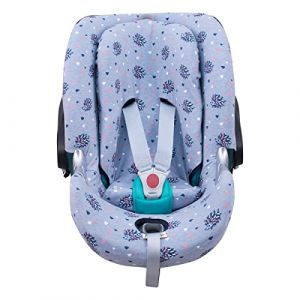 JYOKO Kids Housse pour siège Auto bébé en Coton Compatible avec Cybex Aton Cloud- Q-M-2-4-5 (ATON Q, Spike) (JYOKO, neuf)