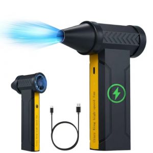EMEBAY Souffleur Air Comprimé/Ventilateur Turbo Portable, 160000TR/Min de Pulvérisation d’Air Comprimé avec Batterie 10000mAh Plumeau Air comprimé Air Duster pour Nettoyage PC Maison Voiture (eme ETS, neuf)