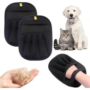 STOAT®Gants Électrostatiques Anti-Poils Chats/Chiens 2025 - Outil Toilettage & Dépoussiéreur pour Canapé, Moquette, Siège Auto, Vêtements, Lit (2 gant dépilatoire) (STOAT fr, neuf)