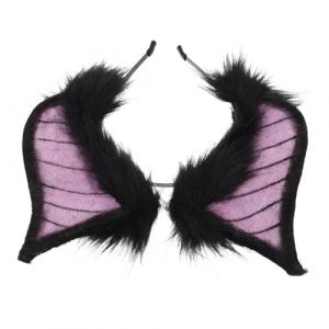 TOYANDONA Serre-t&ecirc;te Chauve-souris Ailes pour Halloween Accessoire Cosplay D&eacute;guisement Bandeau Oreilles Animal Diabolique Chauve-souris Tete Serre-t&ecirc;te Cosplay F&ecirc;te D&eacute;guisement (Y HEART, neuf)