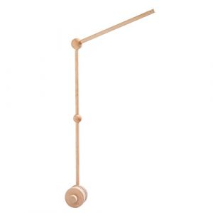 Youuys Support Mobile en Bois pour Lit, Bébé Mobile Table à Langer Support pour Bébé Structure Réglable en Hauteur Bras Mobile pour Bébé Support pour Boîte à Musique Carillons Cloche de Lit (YOUUYS BABY JOY, neuf)