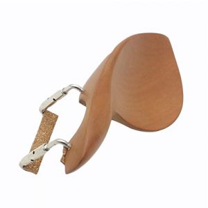 Mentonnière de violon, mentonnière support de violon en bois avec liège pour violon 3/4 4/4 (Yisteel-EU, neuf)