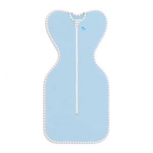 Love To Dream Swaddle Bag Lite, Baby First Equipment Nouveau-né 2,2-3,8 kg, idéal pour les températures chaudes 24-27°C, position bras levés, fermeture éclair bidirectionnelle pour changer facilement (Love To Dream, neuf)