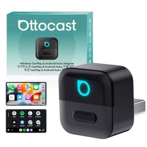 Ottocast Mini Pico 2026 Adaptateur CarPlay & Android Auto sans Fil, WiFi 6 & Bluetooth 5.4, Mini Dongle USB Plug & Play, Conversion CarPlay/Android Auto Filaire en Wireless (OTTOCAST Official, neuf)