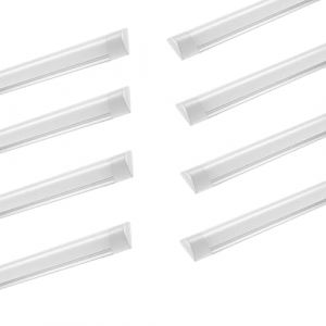 Omprar Néon Led 120CM 40W,8PCS 4000LM Tube Led,Plafonnier Néon Tube Étanche IP65 Led Plafonnier Reglette,Néon Led Garage Plafonnier pour Atelier,Salle de Bain, Bureau Eclairage, Blanc Froid 6500K (veryfight, neuf)