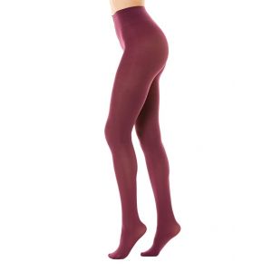 Gi&Gi Collants pour femme 80 den, collants opaque confort total 80 deniers Soft Touch N1293 (FR/ES, Alpha/lettres, S, M, Taille normale, Taille normale, BORDEAUX) (GI & GI CALZE, neuf)