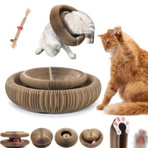 EHOTER Kitty Kurlz, jouet pour chat Kitty Kurlz 2024 en accordéon pour chat, jouet en accordéon pour chat, jouet en accordéon pliable avec balle (1 pièce) (EHOTER Décor, neuf)