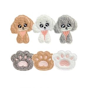 HUVZOR 6 pi&egrave;ces Patch Thermocollant V&ecirc;tements: Patte de chat Thermocollant a Coudre &eacute;cussons Tissu Thermocollant Repasser pour V&ecirc;tements, Sacs &agrave; Dos, Vestes (Volumetech OU, neuf)