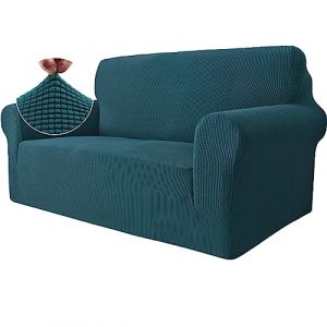 Ystyle Housse Canapé 2 Places avec Accoudoirs, Extensible Housses de Canapé, Universelle Housse Canape Protection Chat Chiens Griffures, Housse Fauteuil Antidérapante, Vert (YSTYLE HOME, neuf)
