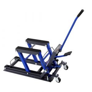 TESUGN Pont élévateur de moto, 680 kg, hydraulique, tréteau de montage, plate-forme élévatrice, plate-forme de levage pour quad, ATV, quad, plate-forme de levage (YUNMIA, neuf)