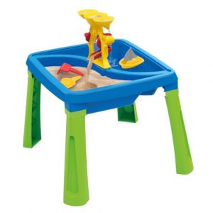 Dolu Sable et eau 3 en 1 Table de créativité à partir de 2 ans, jouet de jardin, table à eau pour enfants, bac à sable avec couvercle, table à sable et à eau pour tout-petits (Bargainmax Ltd, neuf)