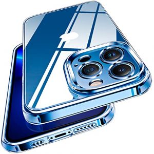 ivoler Anti-Jaunissement HD Clair Coque pour iPhone 13 Pro Max 6.7 Pouces, [Protection Cam&eacute;ra] Mince Transparent &Eacute;tui de Protection en Silicone Antichoc, Rigide PC Bumper Housse (AYRmall-AMFR, neuf)