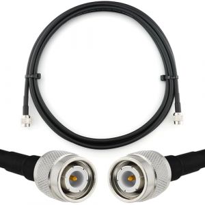 RANGEFUL TNC m&acirc;le vers TNC m&acirc;le 1m c&acirc;ble coaxial &mdash; cable d'extension HF240 (LMR 240 &eacute;quivalent) etanche &mdash; rallonge TNC pour Antenne CB Radio Amateur Sans fil Radio WIFI adaptateur UHF VHF (RANGEFUL, neuf)