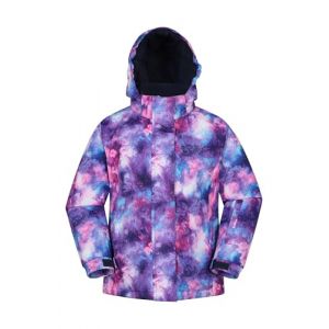 Mountain Warehouse Veste de ski imperm&eacute;able pour enfant Motif perce-neige, violet fonc&eacute;, 5-6 ans (Mountain Warehouse, neuf)