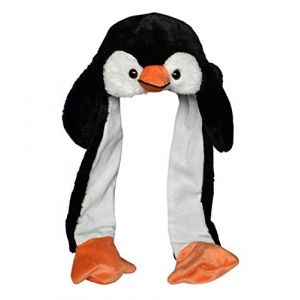 JOYHY Enfant Adultes Peluche Mouvement D'Oreille Oreille Flap Chapeau Manchot (Joychaustore, neuf)