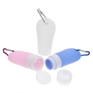 Beaupretty Flacon de Voyage Souple Silicone Flacon de Voyage Vide pour Shampoing Distributeur de Produits Cosm&eacute;tiques Portable et Pratique Couleur Al&eacute;atoire (kiLIHK, neuf)