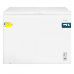 Cecotec Cong&eacute;lateur Coffre 293L Bolero CoolMarket Chest 293M White D. Panier avec Poign&eacute;es, Contr&ocirc;le M&eacute;canique LED, UltraContact D-Cool, Double Fonction, Porte ZeroG (80&ordm;-30&ordm;), Cong&eacute;lation Rapide (TechInn, neuf)