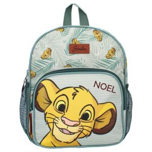 Undercover Sac à dos personnalisé pour maternelle avec nom Disney Roi Lion Simba,Petit sac à dos pour enfant garçon fille,Sac à dos de loisirs avec poches latérales en filet, vert (minimutz, neuf)
