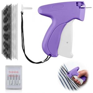 Etiqueteuse Pistolet d'etiquettes Prix etiquettes, Etiquettes de Prix Pistolet avec 5 Aiguilles &Eacute;tiqueteuse Pistolet de V&ecirc;tement 1000 Aiguilles en Plastique Pistole t Couture pour Jupe Chemise(Violet) (HaJieQin, neuf)