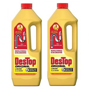 Destop Gel Déboucheur Liquide Original - Lot de 2 x 950ml (Stock Bureau Maison Bien-être, neuf)