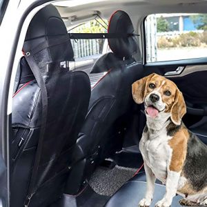 MengH-SHOP Barri&egrave;re de Voiture pour Animal Domestique Filet S&eacute;curit&eacute; Auto Chien Barrier en Maille Filet Protecteur pour Chien Chat 115x62cm Noir (YiiMi, neuf)