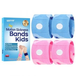 SZSTYYP Bracelets anti-nausées pour enfants contre le mal des transports - Bracelet anti-nausée pour enfants - Pour le mal de mer - Bleu/violet (AAAtools-uk, neuf)