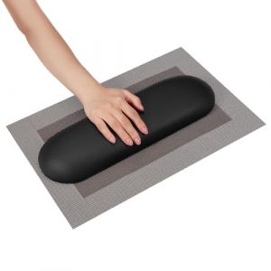 PH PandaHall Repose Bras Noir pour Manucure Repose Main pour Manucure Coussin pour les Mains Support en Cuir pour Nail Art avec Tapis Cushion pour Nail Art Salon Accessoires Outil, 1 set (Yizhou EU, neuf)