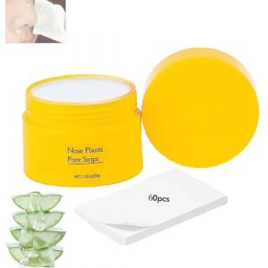 Lu-elle Pore Strips | Blackhead Remover Mask | 60 Pieces Pore Strips, Black head Remover Peel off Mask,Deep Pore Cleaner Nose Blackhead Remover Pore Strips,Black Head Remover for Face (1PC) (JIANQIANGXUEXI, neuf)