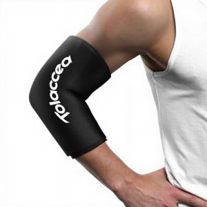 Poche de Glace Genou ou Coude pour Thérapie chaude et froide, Poche de froid flexible de manchon de compression froid Gel réutilisable pour soulager la douleur au coude(Noir, XL)(1 Pièce) (TOLACCEA, neuf)