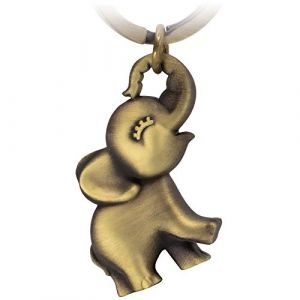 FABACH Clé Éléphant Jumbo - Bijou porte-bonheur femme - Pendentif Beste Amie - Clé Bronze, Taille Unique (Unique Elements GmbH, neuf)