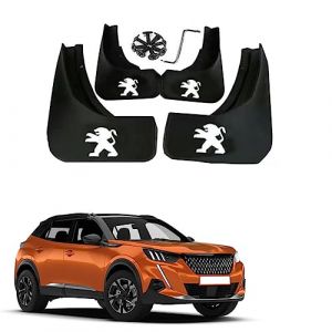 4 Pi&egrave;ces Voiture Caoutchouc Avant Arri&egrave;re Bavettes, pour Peugeot 2008 2020-2021 Auto Pneus Anti-&Eacute;claboussures Protection Accessoires (xinzhoushixinfuquruizunbaihuodian, neuf)