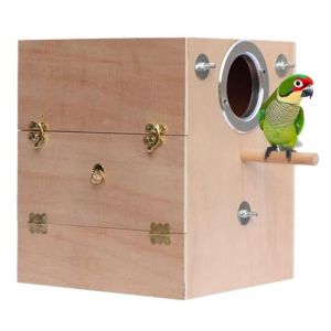 Bo&icirc;te D'&eacute;levage De Nids De Perroquets | Maison D'accouplement Pour Perroquets Voli&egrave;re En Bois Pour Oiseaux Cage Pour Perruches | Nid De PerroqueNichoir Pour Perroquets, Pigeons, Perruches, Calopsittes (caihez, neuf)