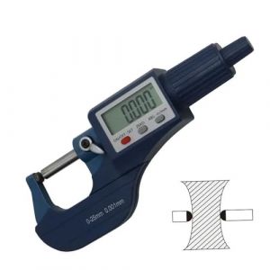 Micromètre, Micromètre à tube à tête ronde double numérique 0-25/25-50/50-75/75-100 mm Tube Micromètre Pied à coulisse Outils de mesure, Outil de mesure précis(0-25mm) (tengtengshangmao, neuf)