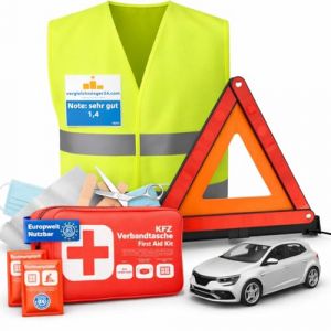 autogadget 3 en 1 - Trousse de premiers secours & gilet de s&eacute;curit&eacute; & triangle de signalisation - Certifi&eacute; & norme actuelle - Ensemble d'accessoires pour voiture 2026 - Kit de premiers secours pour (TK Gruppe GmbH, neuf)