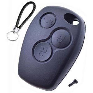 ANGOFIZ Coque Clé Télécommande 3 Boutons sans Lame Compatible avec Renault Clio 3, Master 3, Kangoo 2, Twingo 2, Wind, Trafic 2, Modus pour cle Clio 3 (ANGOFIZ, neuf)