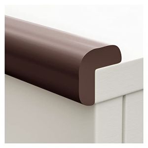 LGChobby Protecteur d'angle De Mur De Protection, Mousse De Protection De Bord De Table DÉpaisse en Forme De L, Bandes De Bord De Meubles Autocollantes De Bureau À Domicile (Color : Brown, Size : 5m) (ZZZCF1023, neuf)