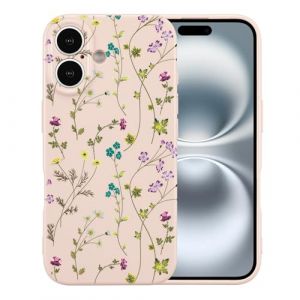 RALEAVO Coque pour iPhone 16 Plus (6.7&rdquo;), Fleurs Motif Housse Souple TPU Antichoc Coque avec Mignon Conception Florale &Eacute;tui de Protection Coque pour iPhone 16 Plus-Rose (Kaile, neuf)