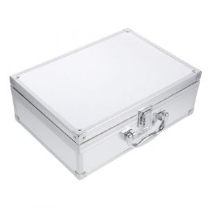 Abaodam Coffret De Rangement M&eacute;tallique Mallette Portable Pour Outils &Eacute;tui Alliage Aluminium Coffret &agrave; Outils Avec Poign&eacute;e (Naralimn, neuf)