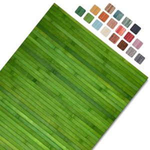 CosìCasa Tapis de cuisine en bambou antidérapant – Tapis de cuisine hydrofuge, facile à nettoyer et fabriqué avec des matériaux durables – Tapis bambou effet humide (vert herbe, 50 x 180 cm) (HomeLife Italy, neuf)