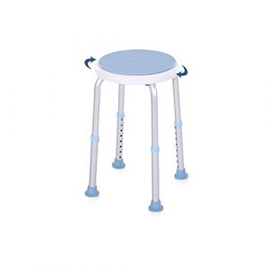Randaco Tabouret de Douche pour Personnes âgées, siège de Douche pivotant à 360°,Tabouret de Salle de Bain antidérapant, réglable en Hauteur, Charge Max. 136 kg (Panda-Janos, neuf)