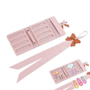 Organisateur d'arc de cheveux, organisateur d'arc de cheveux pour filles | &Eacute;tui de transport de cheveux avec organisateur de noeud de voyage | Organisateur compact de pe mignon (kaitmain, neuf)