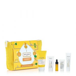 Decleor Green Mandarin Glowing Discovery Set (mousse nettoyante n&eacute;roli 50 ml, gommage Mand 15 ml, s&eacute;rum 4 ml, nuit 2,5 ml, cr&egrave;me solaire mandarine 15 ml) (Beauty Fresh, neuf)
