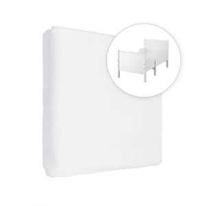 Drap-Housse en Jersey 100% Coton pour Matelas Extensible 160 x 80 cm (Blanc) (Baby Comfort Ltd, neuf)