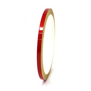 Finest Folia Bandes adhesives décoratives pour auto voiture moto bateau modélisme nombreux coloris longueur 10m ruban adhésif (Rouge réfléchissant, 5mm) (Finest-Folia, neuf)