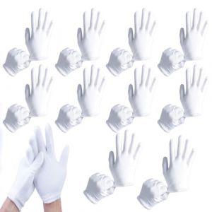 10 Paires Gant Coton Blanc Hydratants Eczema, Gants de Travail Minces Contre N&eacute;vrodermite, Gants Protection l'ecz&eacute;ma pour Peau S&egrave;che et Sensible-18,5cm (YUANXIANG TECHNOLOGY LIMITED, neuf)